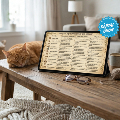 PATİ UZMAN® GENİŞLETİLMİŞ KEDI DİLİ SÖZLÜĞÜ: Hızlı Anlama Tablosu (Dijital)