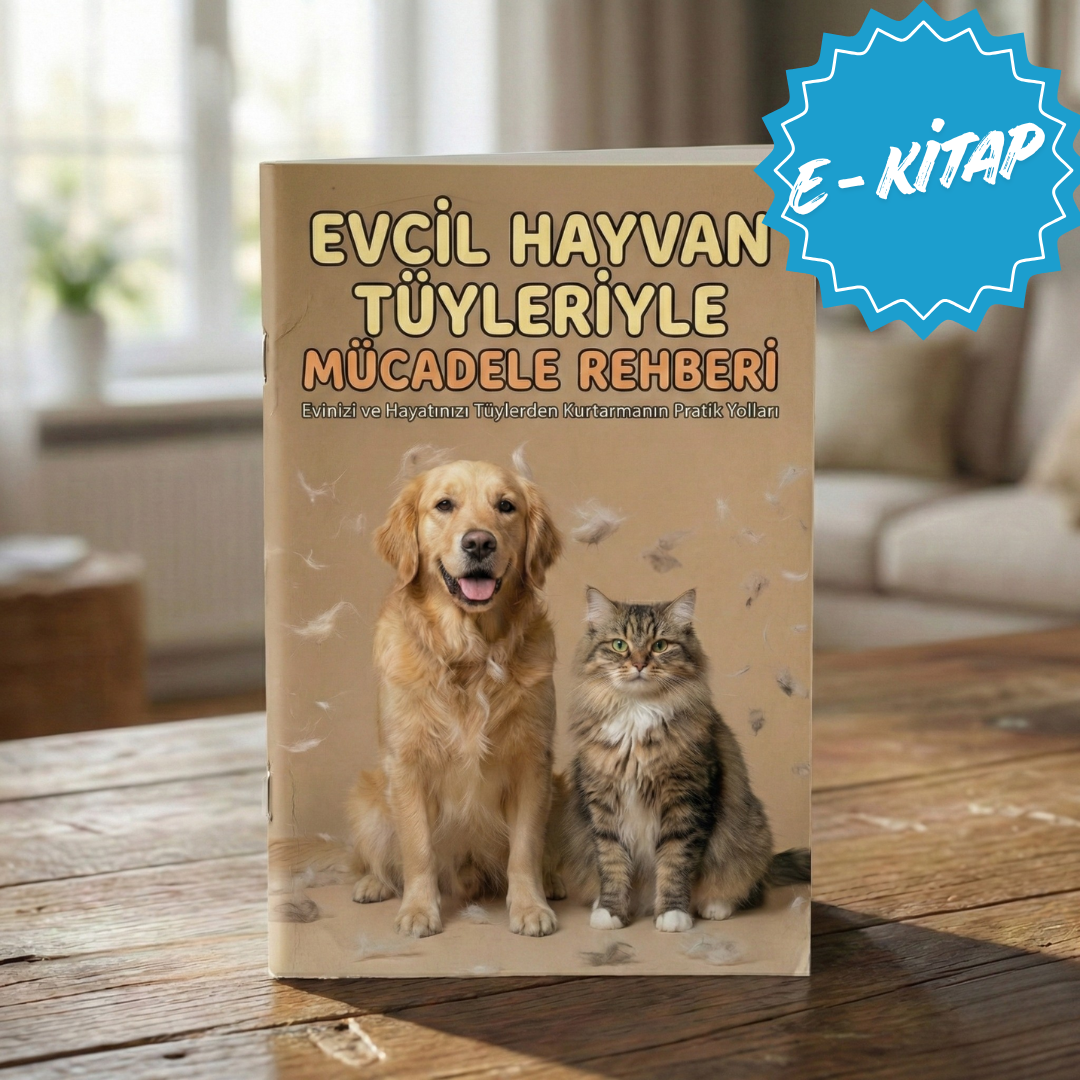 EVCİL HAYVAN TÜYLERİYLE MÜCADELE REHBERİ  (E-Kitap)︎⠀ ⠀