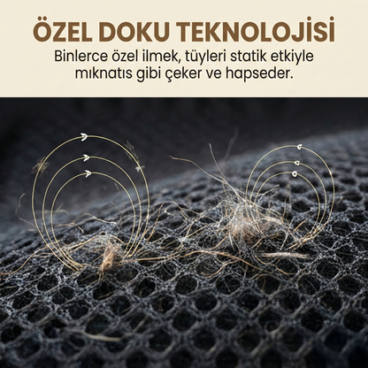 Manyetik Tüy Toplayıcı Eldiven (Ekstra Kalınlaştırılmış Tabanlı)