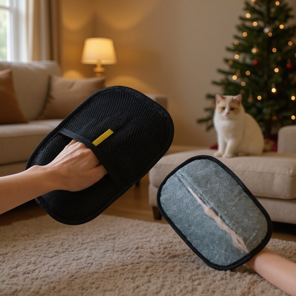 Manyetik Tüy Toplayıcı Eldiven (Ekstra Kalınlaştırılmış Tabanlı)